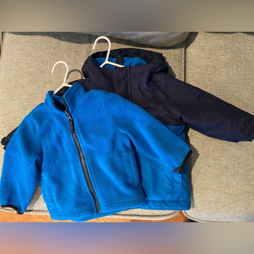 The Children's Place Blue and Navy Kids Jackets 12-18 mos